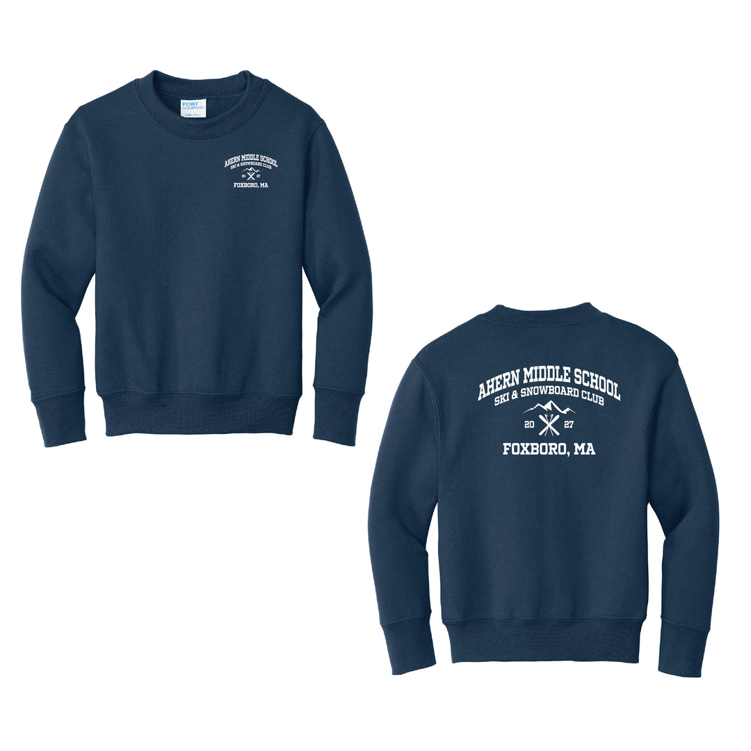 Ahern Ski Club 2027 - Youth Unisex Core Fleece Crewneck Sweatshirt (PC78Y)