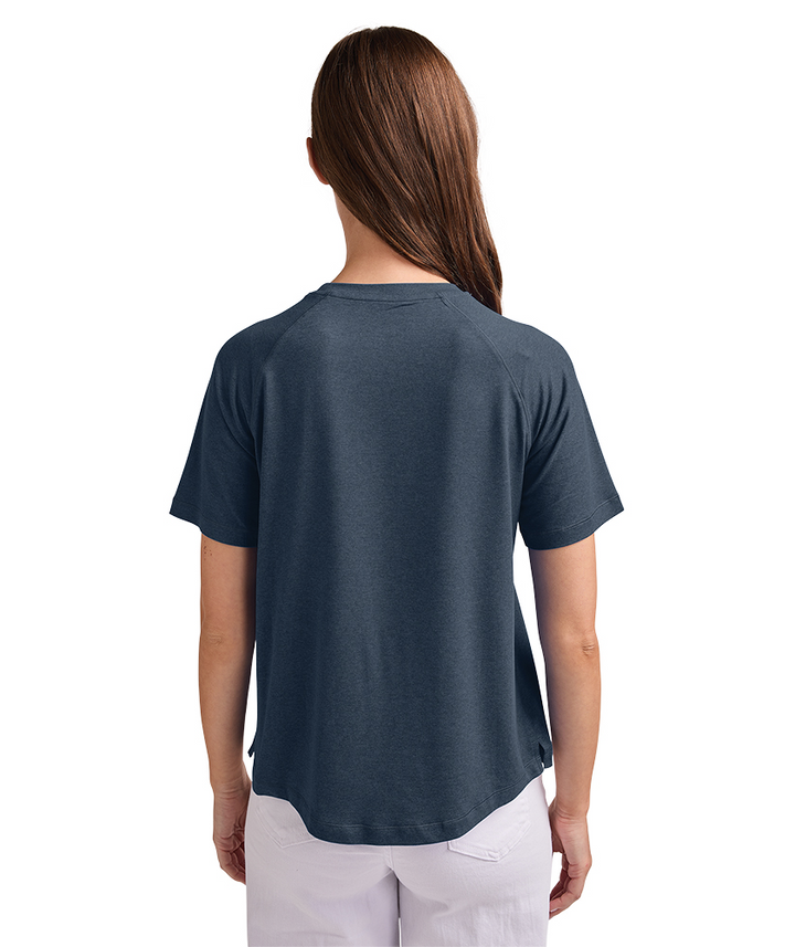 Sudadera con capucha y cremallera de un cuarto de rendimiento Charles River Pulse para MUJER