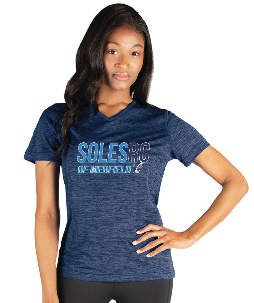 The Soles of Medfield Womens Space Dye Perfomance Tee (2764)