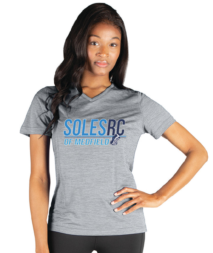 The Soles of Medfield Womens Space Dye Perfomance Tee (2764)