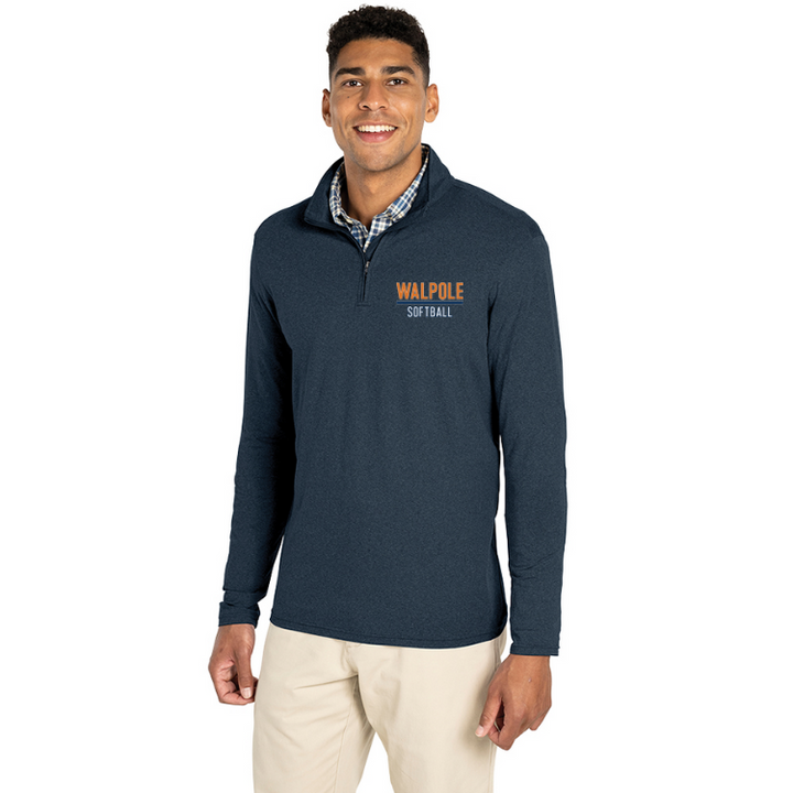 Walpole Softball - MEN'S HEATHERED ECO-LOGIC STRETCH QUARTER ZIP (9468)