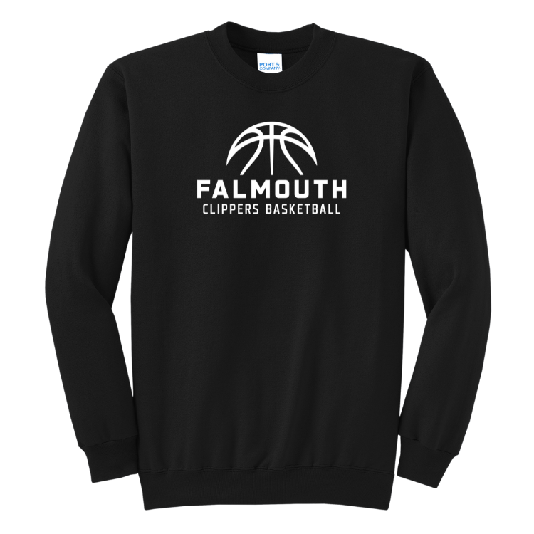 Falmouth Basketball -  Fleece Crewneck Sweatshirt (PC78)