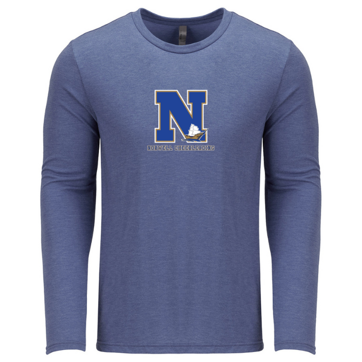 Norwell Cheer Next Level Apparel Men's Triblend Long-Sleeve Crew (6071)