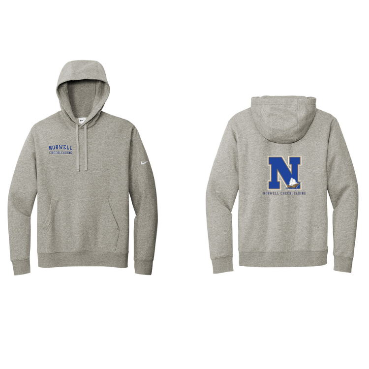 Norwell Cheer - Nike Club Fleece Sleeve Swoosh Pullover Hoodie (NKDR1499)