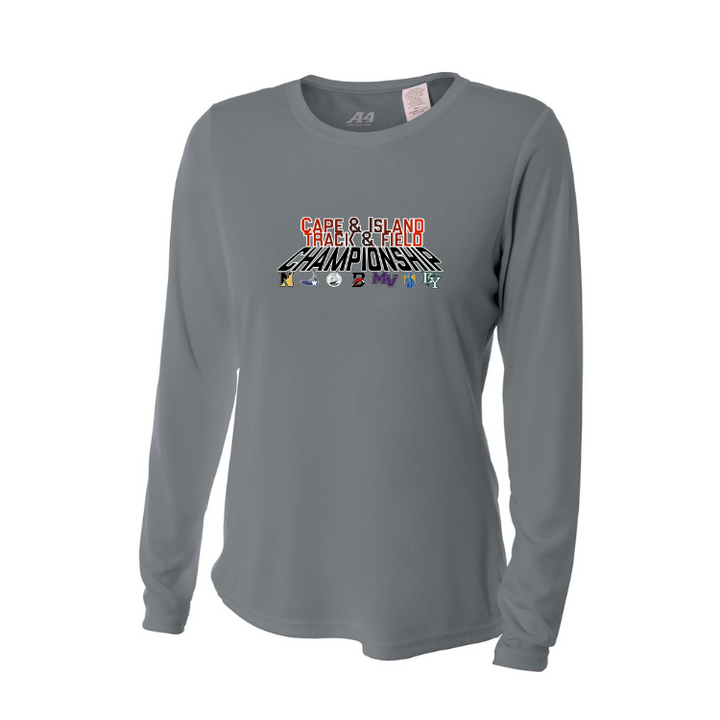 Cape & Islands Track & Field Championship - Women's Long Sleeve Cooling Performance Crew Shirt (NW3002)