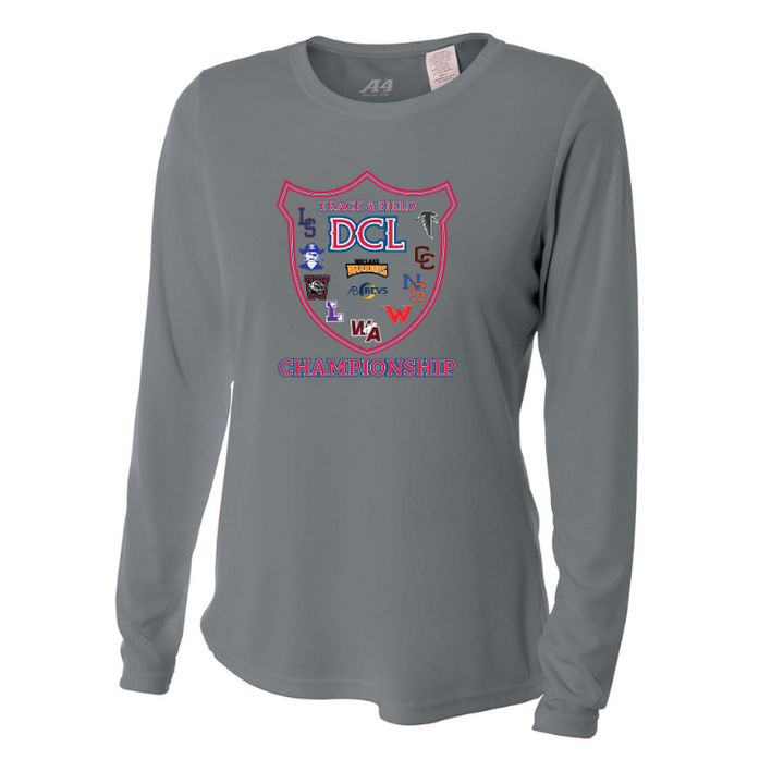 Dual County League Track & Field Championship - Women's Long Sleeve Cooling Performance Crew Shirt (NW3002)