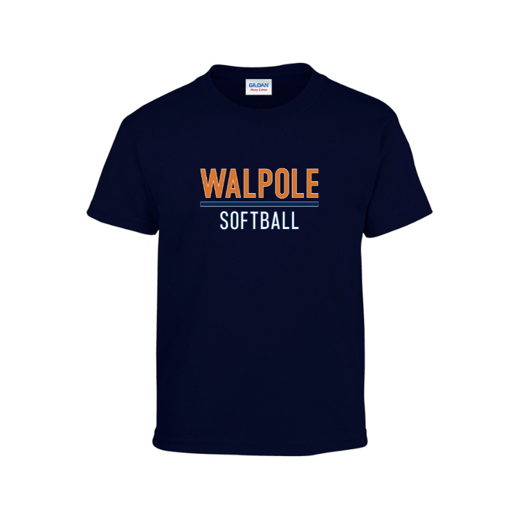 Camiseta de algodón juvenil de Walpole Softball (G500B)