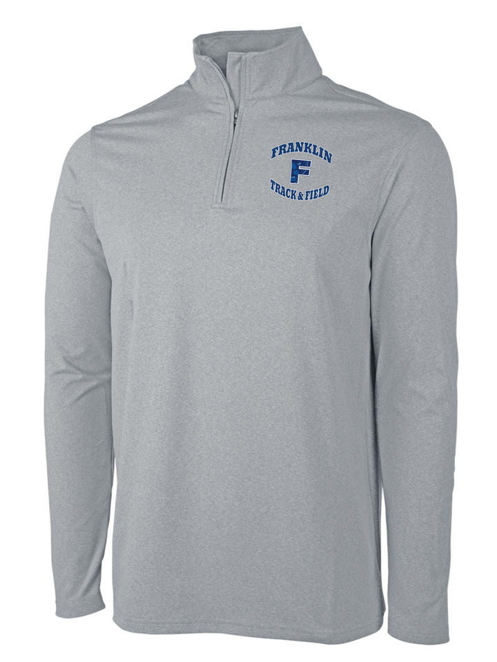 Franklin Track & Field - Men's Heathered Eco-Logic Stretch Quarter Zip (9468)