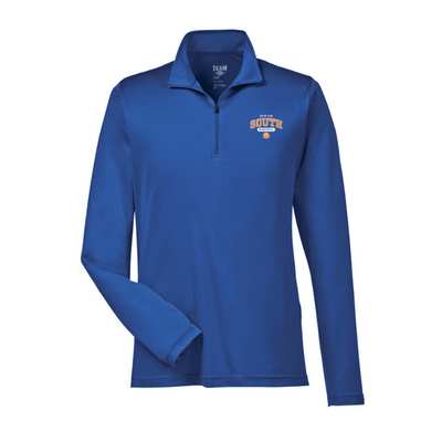 Baloncesto Newton South - Camiseta de rendimiento con cierre de un cuarto para hombre (ST357)