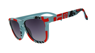 Goodr "T-Rex In The Rear View" Sunglasses (Goo231-OG-BK1-GR)