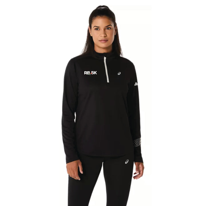 2026 Rose Bowl 5K - ASICS Women's Icon 1/2 Zip Black (2012D175) (RB26-11)