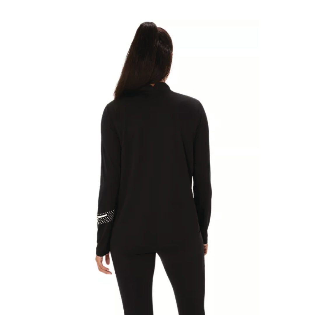 2026 ASICS Los Angeles Marathon -ASICS Women's Icon 1/2 Zip Black (2012D175) (LA26-12)