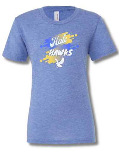 Camiseta unisex de mezcla de tres materiales de la escuela secundaria Hale (3413C)