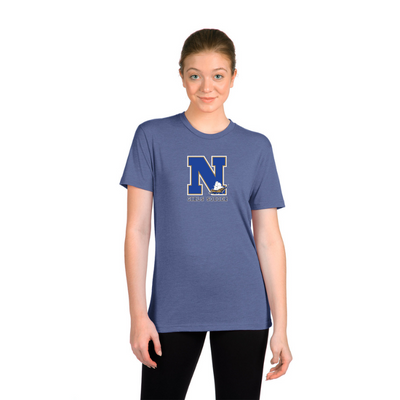 Camiseta unisex de mezcla triple de fútbol para niñas de Norwell (NL6010)