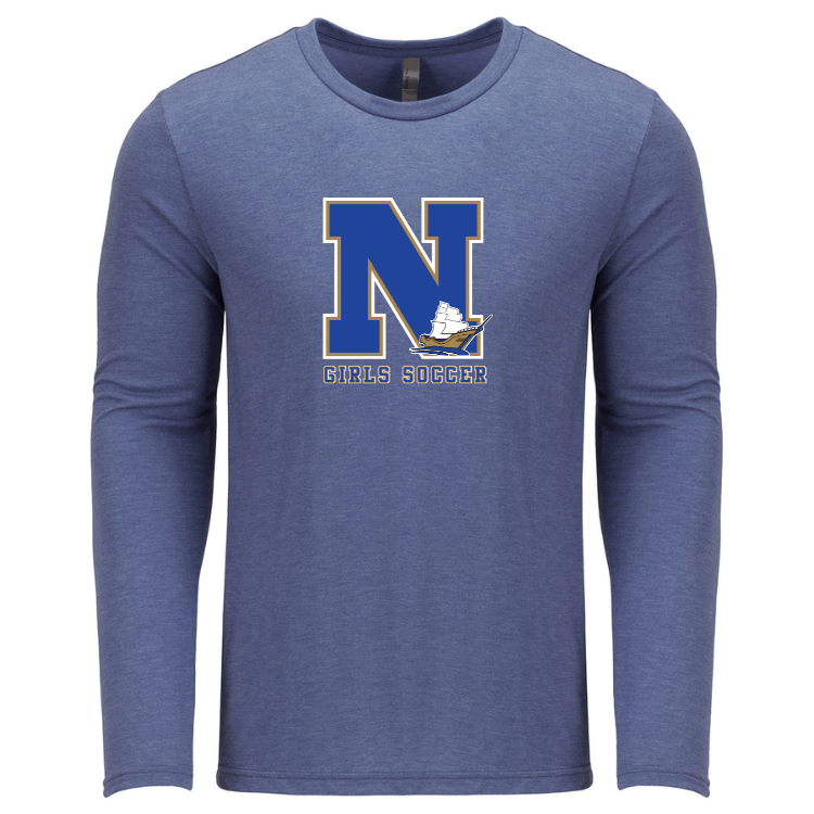 Norwell Girls Soccer Next Level Apparel Men's Triblend Long-Sleeve Crew (6071)