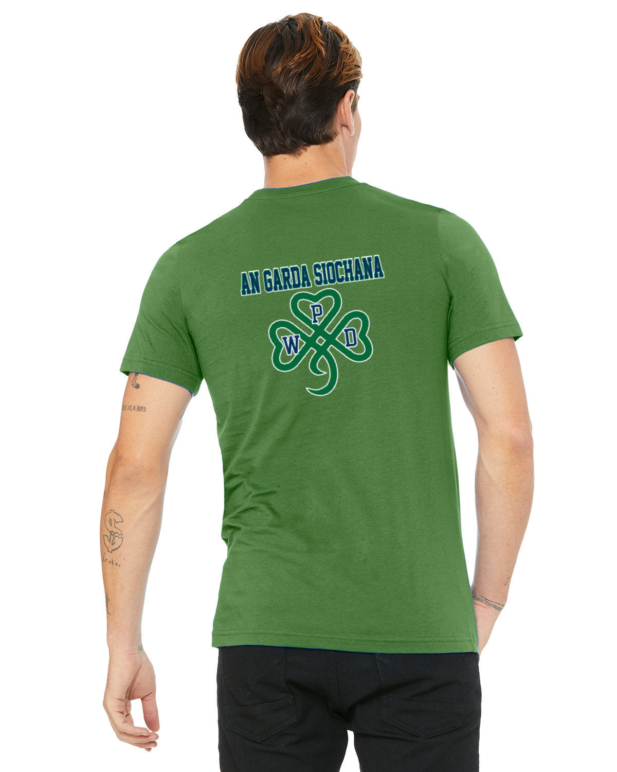 Walpole PD St. Patrick's Day 2024 LC Badge- Bella + Canvas Unisex Heather CVC T-Shirt (3001C)