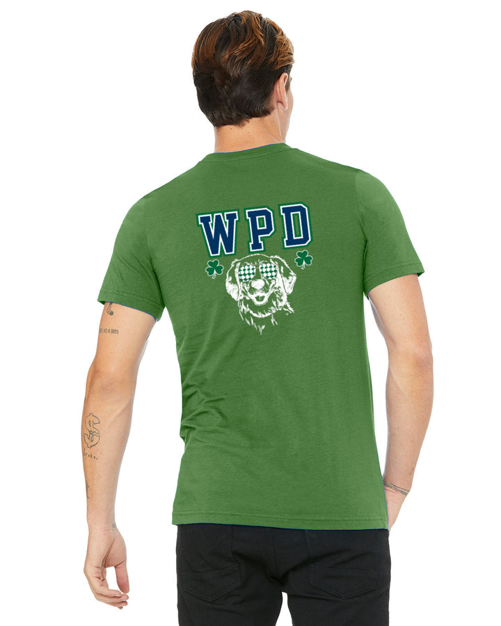 Walpole PD St. Patrick's Day 2024 LC Badge- Bella + Canvas Unisex Heather CVC T-Shirt (3001C)