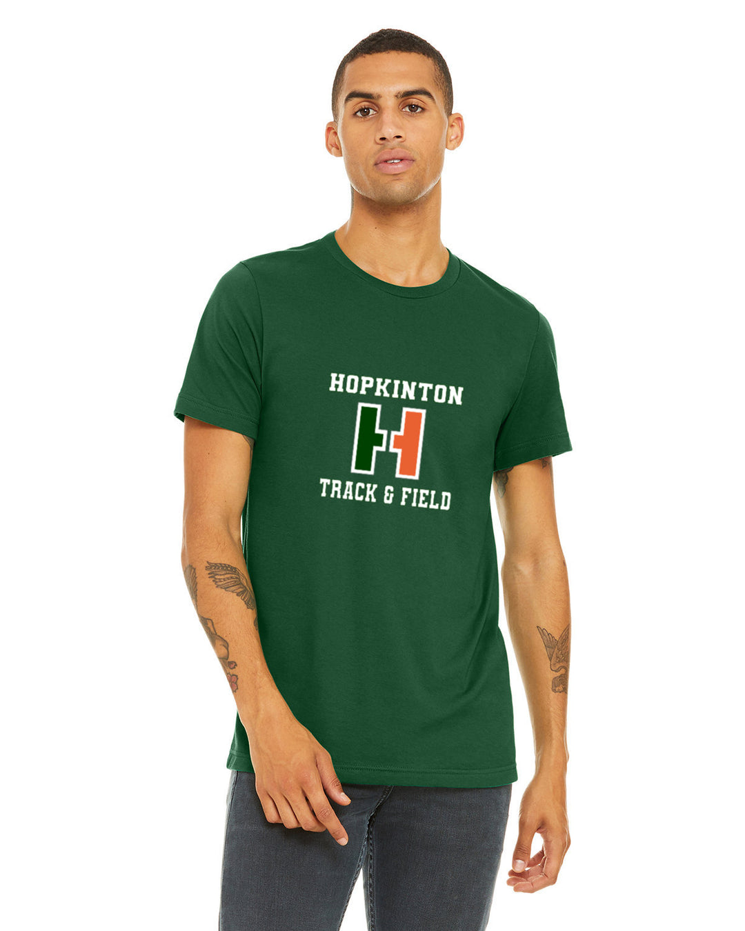 Camiseta unisex de lona Bella + de Hopkinton Track &amp; Field - 3001C