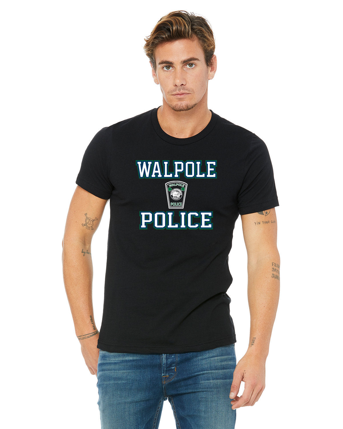 Walpole PD St. Patrick's Day 2024- Bella + Canvas Unisex Heather CVC T-Shirt (3001C)