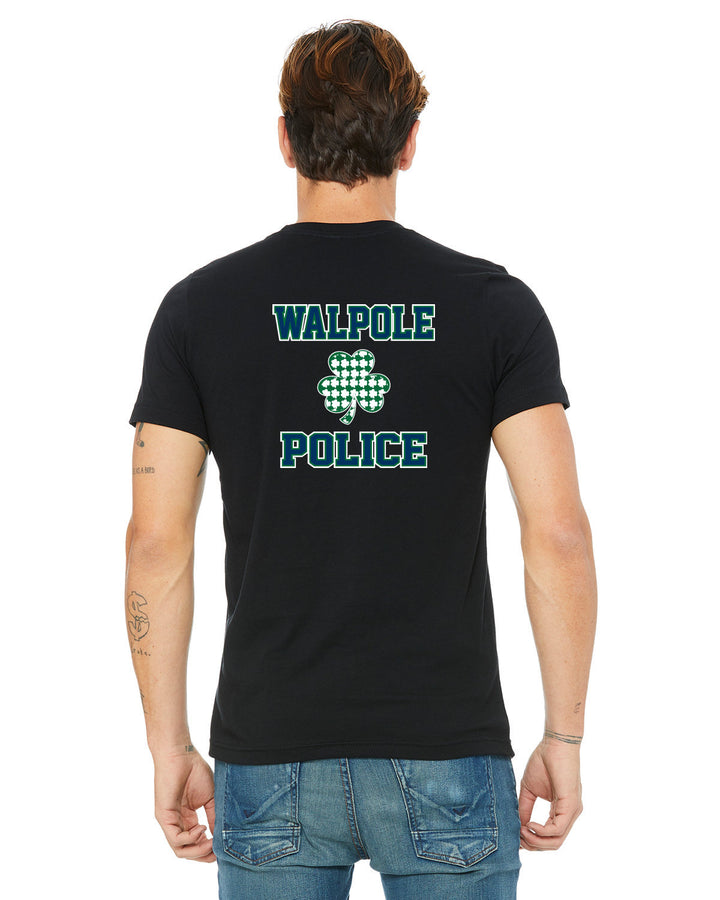 Walpole PD St. Patrick's Day 2024 LC Badge- Bella + Canvas Unisex Heather CVC T-Shirt (3001C)