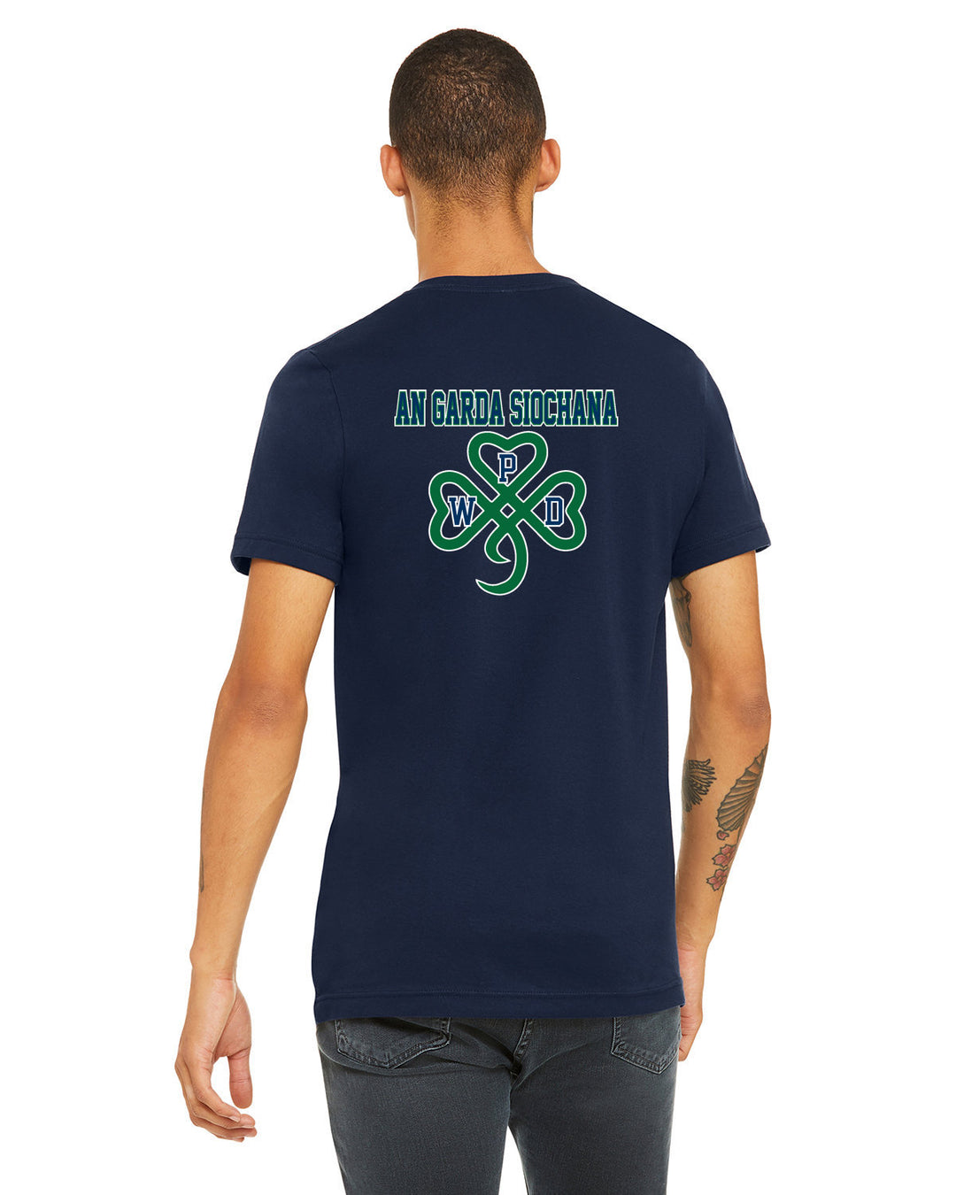 Walpole PD St. Patrick's Day 2024 LC Badge- Bella + Canvas Unisex Heather CVC T-Shirt (3001C)