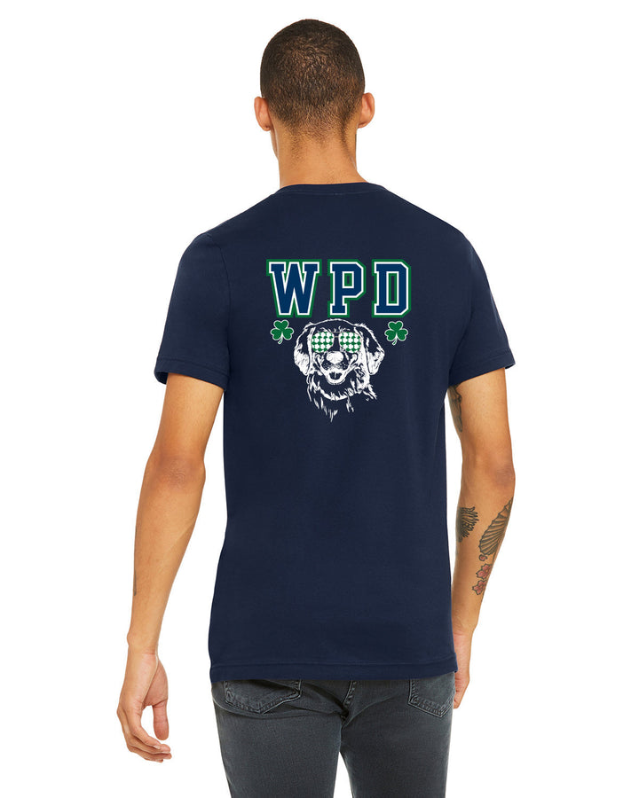 Walpole PD St. Patrick's Day 2024 LC Badge- Bella + Canvas Unisex Heather CVC T-Shirt (3001C)