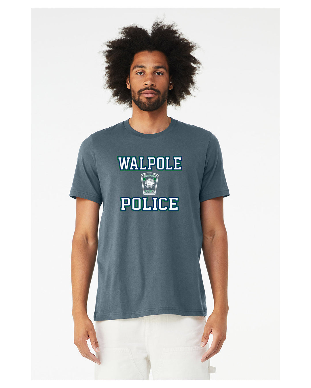 Día de San Patricio 2024 del Departamento de Policía de Walpole: camiseta unisex de lona jaspeada con logo CVC de Bella + (3001C)