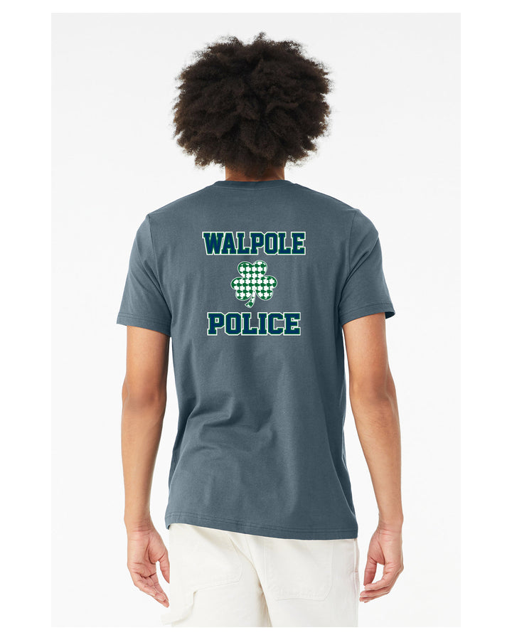 Walpole PD St. Patrick's Day 2024 LC Badge- Bella + Canvas Unisex Heather CVC T-Shirt (3001C)