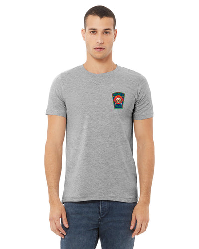Camiseta unisex de lona jaspeada CVC de Bella + Canvas de Walpole PD Xmas (BC3001CVC)