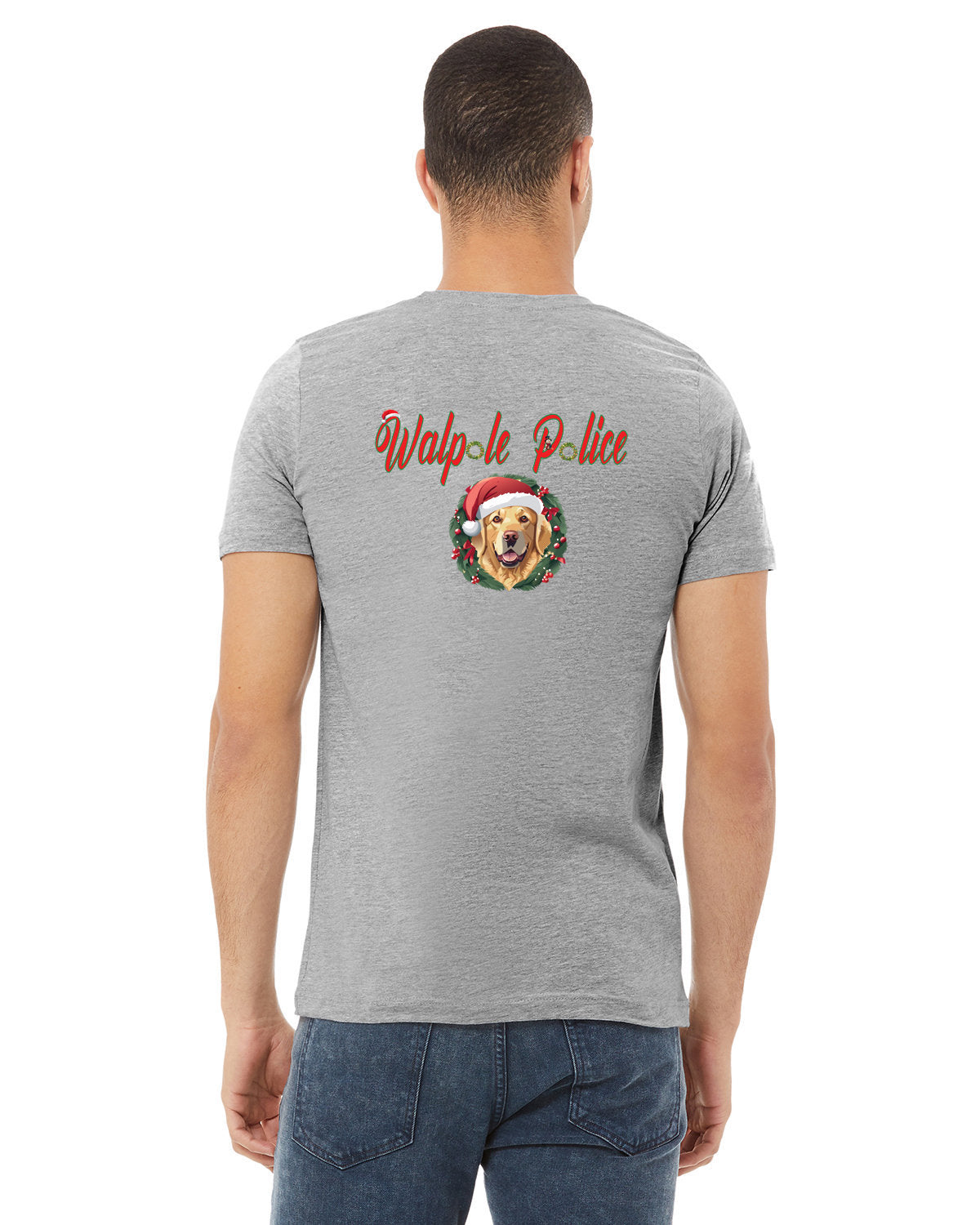 Walpole PD Xmas - Bella + Canvas Unisex Heather CVC T-Shirt - 3001CVC