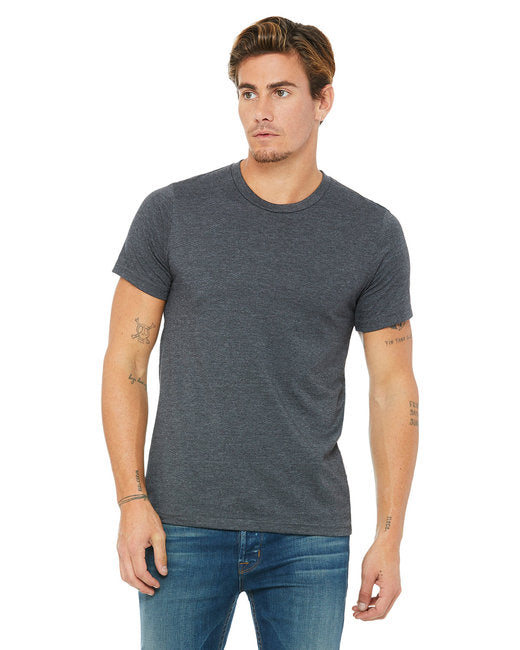 Camiseta unisex Bella + Canvas Heather CVC - Gris oscuro jaspeado (3001CVC)