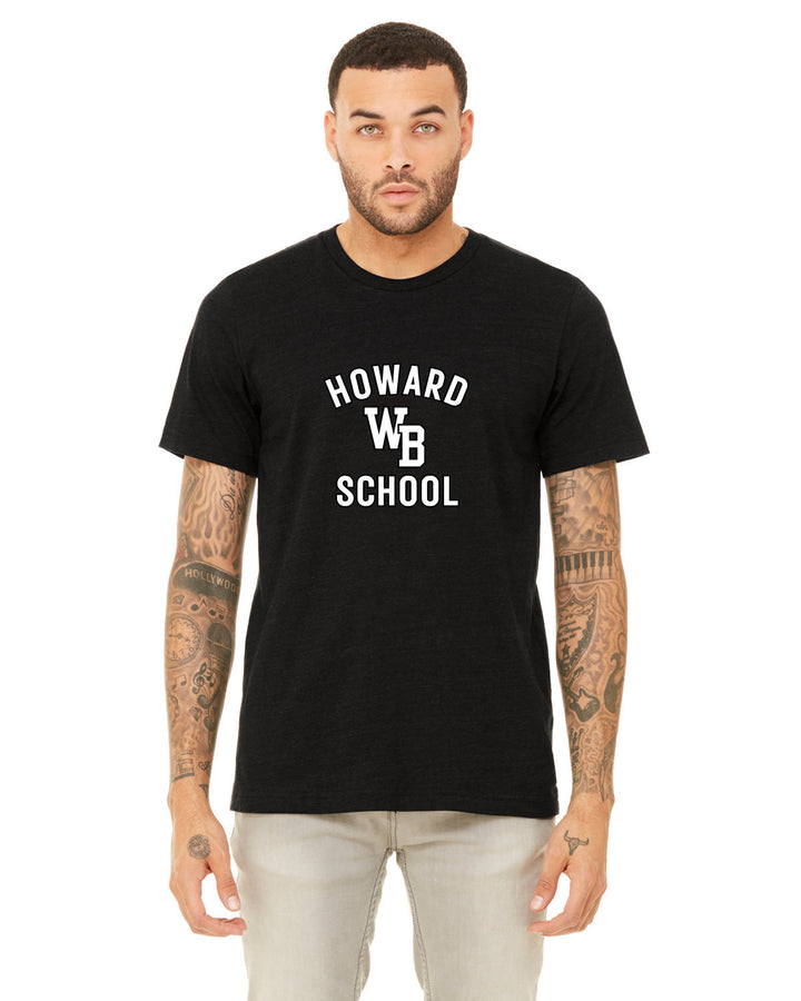 Howard School - West Bridgewater - Bella + Canvas Unisex Heather CVC T-Shirt (3001CVC)