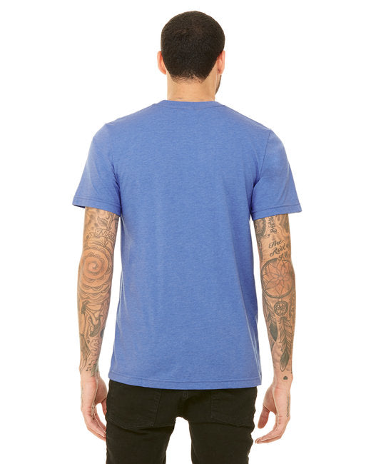 Camiseta unisex Bella + Canvas Heather CVC - Azul columna alta (3001CVC)