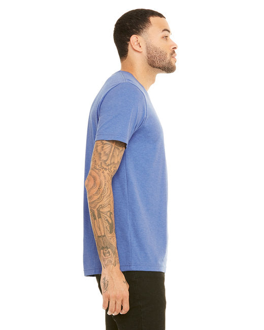 Camiseta unisex Bella + Canvas Heather CVC - Azul columna alta (3001CVC)