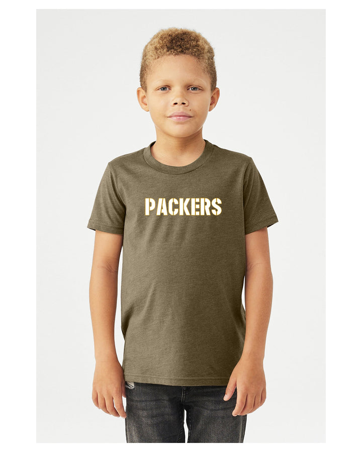 Flag Football Packers Bella + Canvas Youth CVC Jersey T-Shirt (3001YCV)