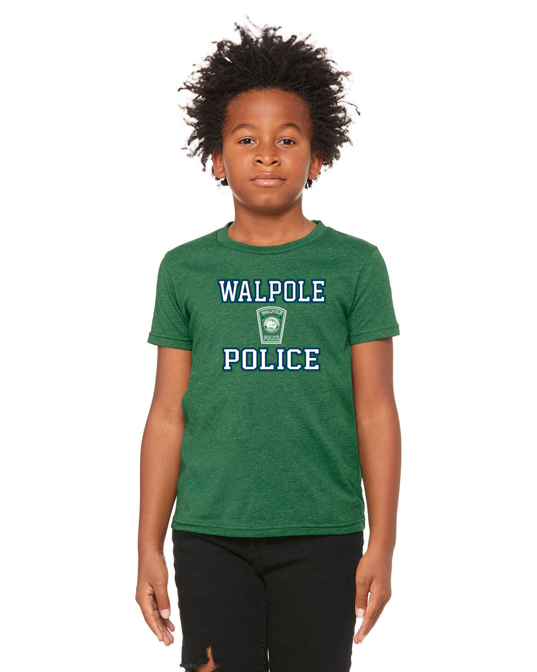 Walpole PD St. Patrick's Day 2024 - Bella + Canvas Youth CVC Jersey T-Shirt - 3001YCV