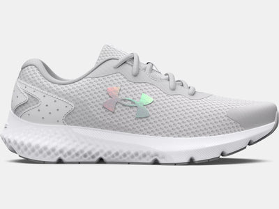 Under Armour Girls Charged Rogue 3- Halo Grey/White (3025007-104)