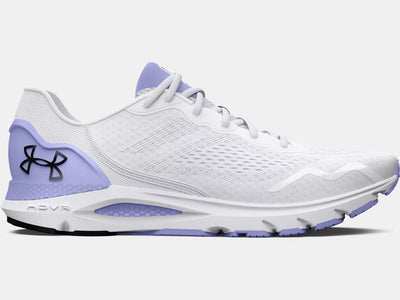 Zapatillas de deporte Under Armour HOVR Sonic 6 para mujer, color blanco y morado (3026128-104) 