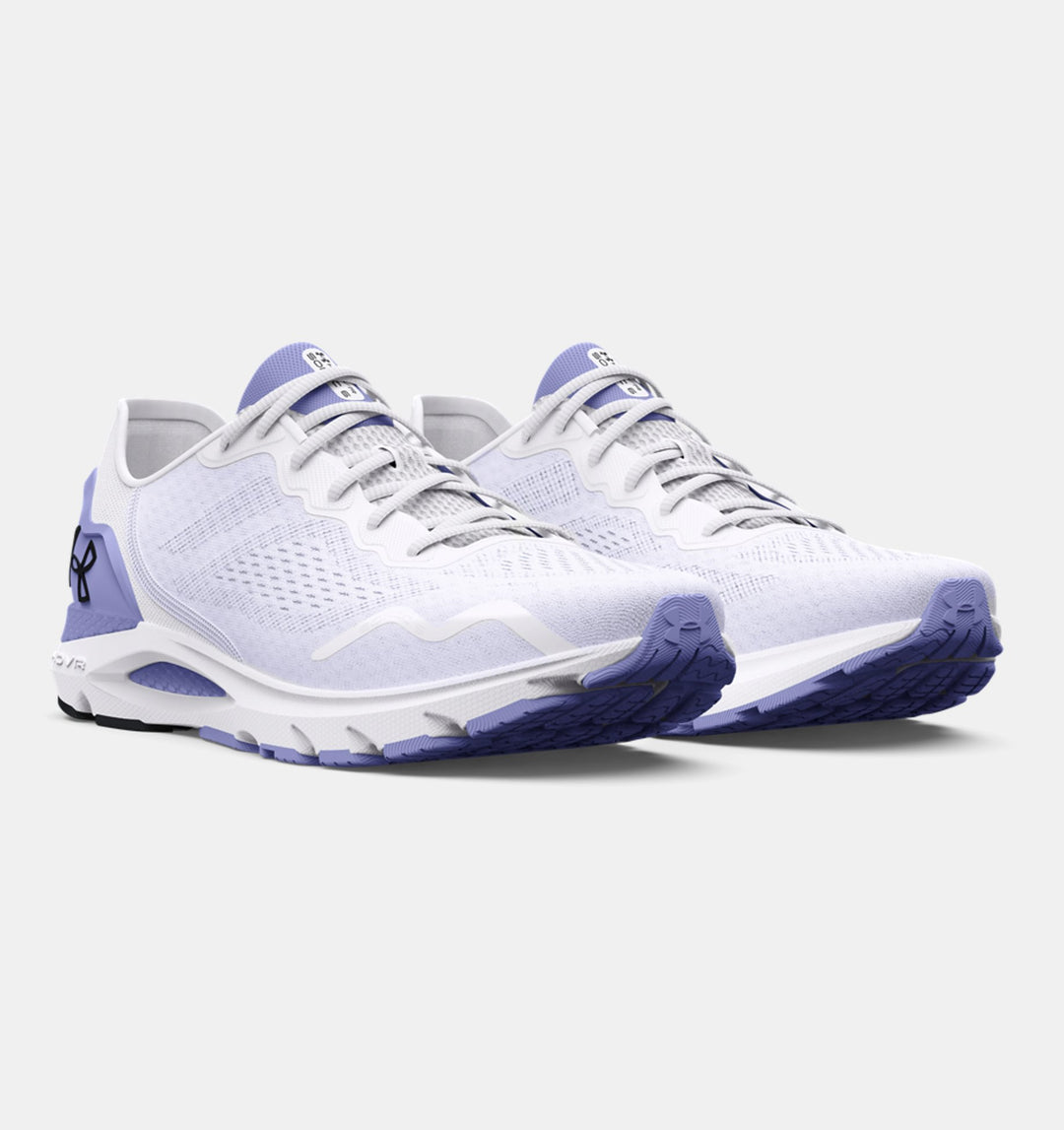 Under Armour Womens HOVR Sonic 6- White/Purple Ice/Black (3026128-104)