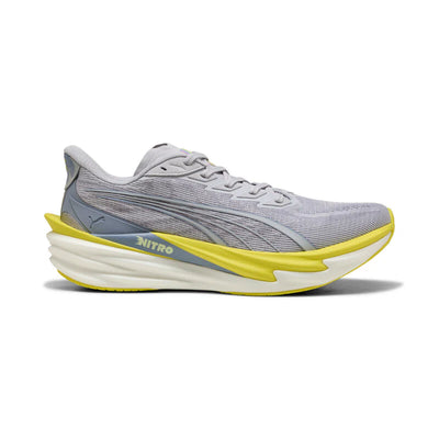 Puma Men's Deviate Nitro 4 - VIBRANT SILVER-LUX LIME