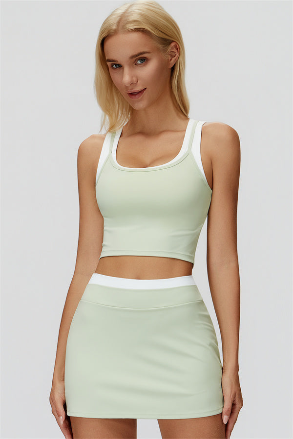 The Canyon Crop Tank Skirt 2-Piece Set
