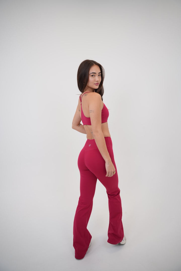 I Live in Luxury Red Sports Bra