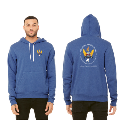 Héroes en Transición - Sudadera unisex con capucha de forro polar de esponja Bella & Canvas (3719)