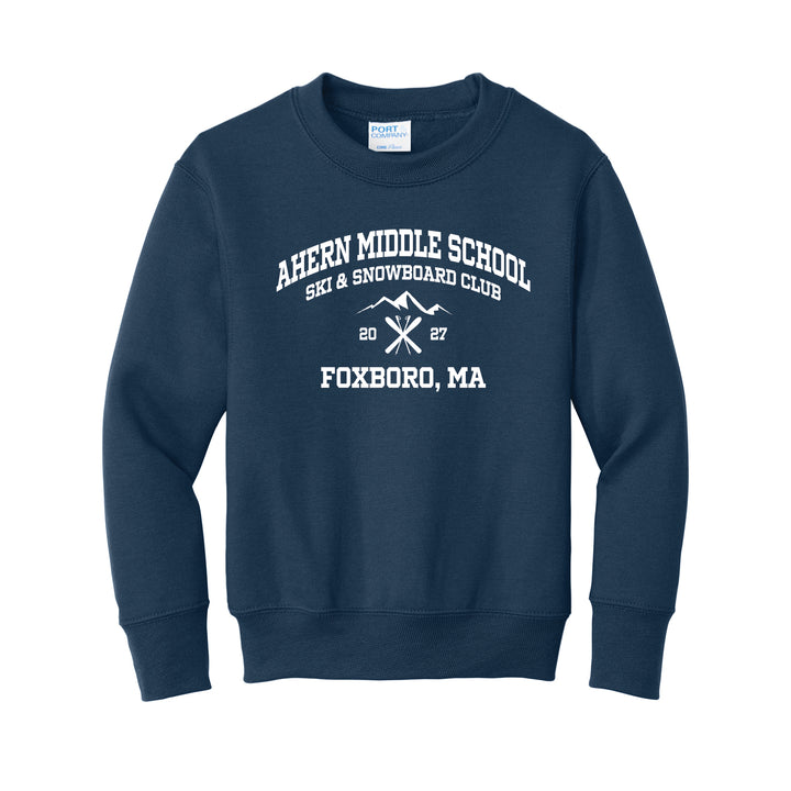 Ahern Ski Club 2027 - Youth Unisex Core Fleece Crewneck Sweatshirt (PC78Y)