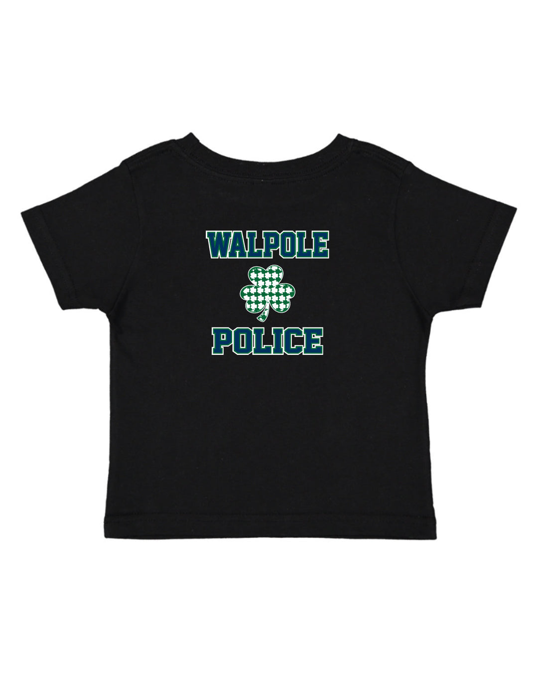 Walpole PD St. Patrick's Day 2024 LC Badge - Rabbit Skins Toddler Fine Jersey T-Shirt - 3321