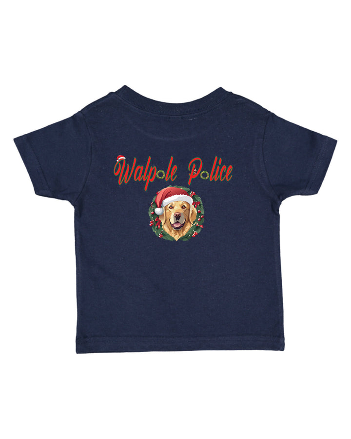 Camiseta de punto fino para niños pequeños con diseño navideño de Walpole PD - Rabbit Skins - 3321