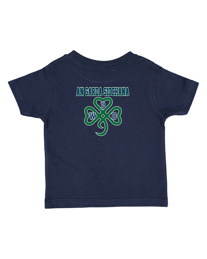 Walpole PD St. Patrick's Day 2024 LC Badge - Rabbit Skins Toddler Fine Jersey T-Shirt - 3321