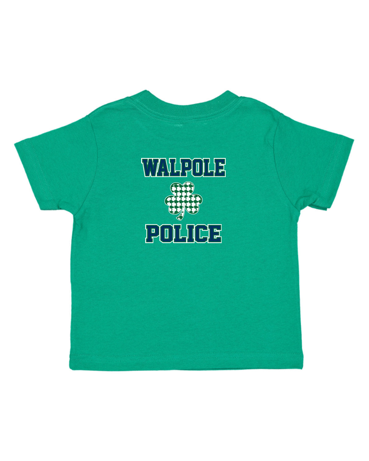 Walpole PD St. Patrick's Day 2024 LC Badge - Rabbit Skins Toddler Fine Jersey T-Shirt - 3321
