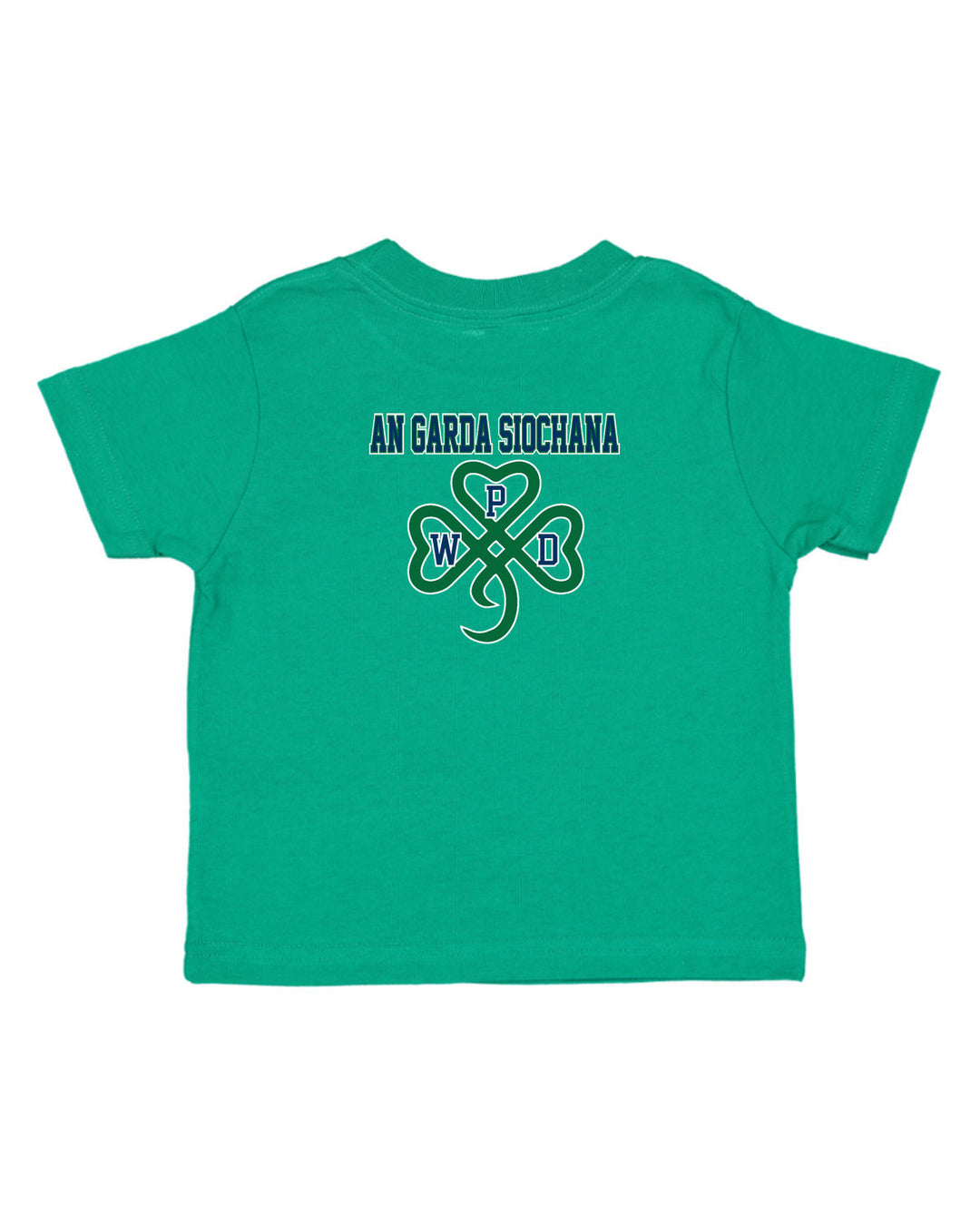 Walpole PD St. Patrick's Day 2024 LC Badge - Rabbit Skins Toddler Fine Jersey T-Shirt - 3321