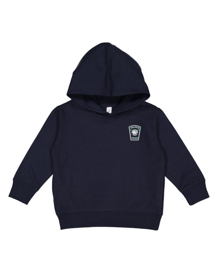 Walpole PD St. Patrick's Day 2024 LC Badge - Rabbit Skins Toddler Pullover Fleece Hoodie - 3326